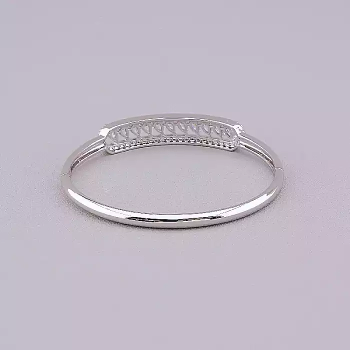 🏷️️ Браслет шарнірний Фіаніт Xuping (родій) ss_72490