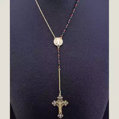 🏷️️ Підвіска хрест Xuping Агат 70 см (позолота 18к) F-74963