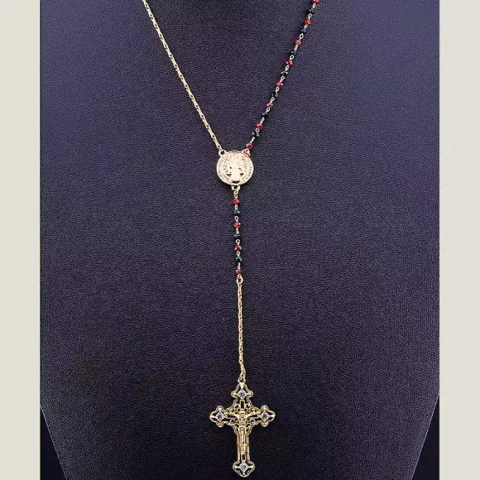 🏷️️ Підвіска хрест Xuping Агат 70 см (позолота 18к) ss_74963