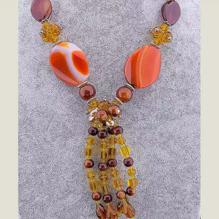 🏷️️ Намисто Сердолік 60 см ss_15676