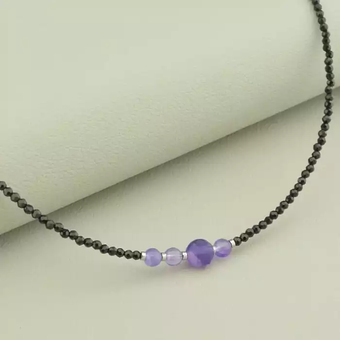 🏷️️ Підвіска Шпінель, Аметист 41 см. ss_100903