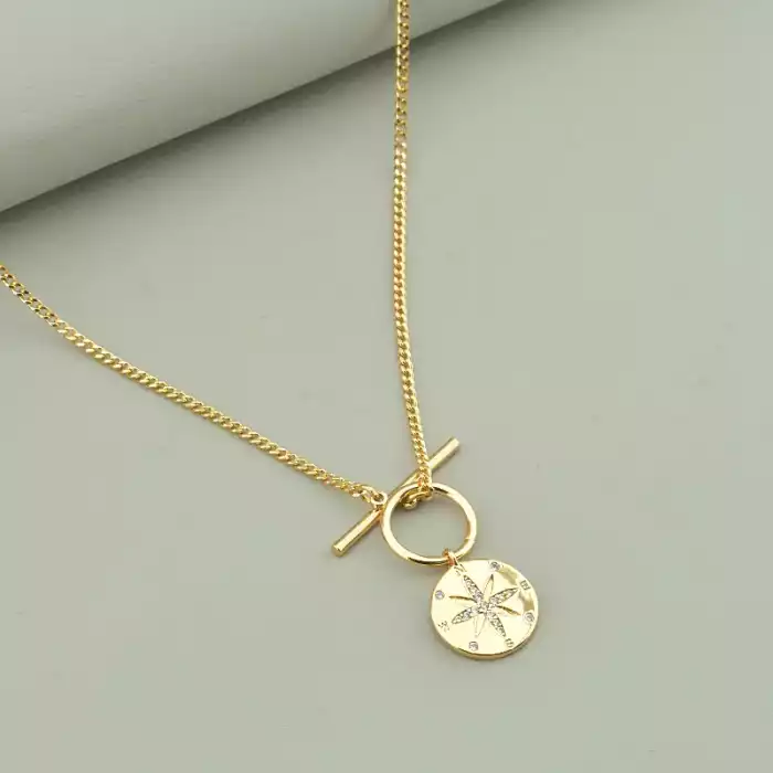 🏷️️ Підвіска Xuping Фіаніт 46 см (позолота 18к) ss_94305