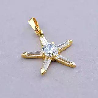 Кулон зірка Xuping Фіаніт (позолота 18к)