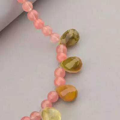 🏷️️ Намисто Халцедон 44 см. F-87204