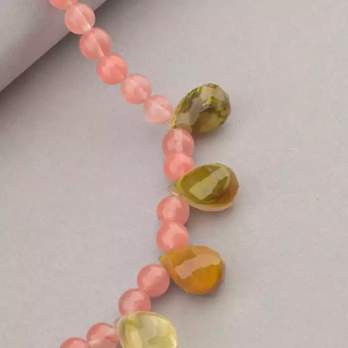 🏷️️ Намисто Халцедон 44 см. ss_87204