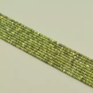 Намистини Жадеїт 38 см. на нитці (натуральне каміння, без застібки)