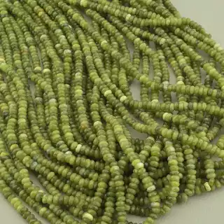 Намистини Жадеїт 38 см. на нитці (натуральне каміння, без застібки)