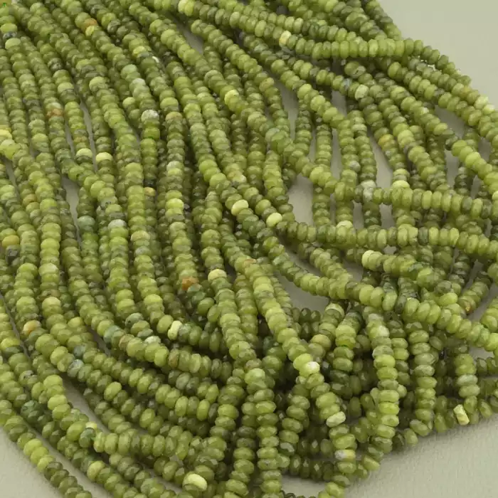🏷️️ Намистини Жадеїт 38 см. на нитці (натуральне каміння, без застібки) ss_103875