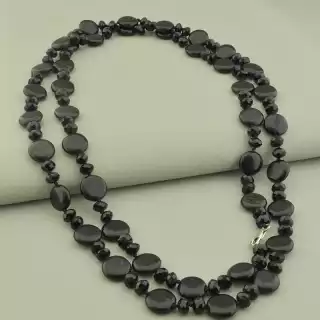 Намисто Обсидіан 122 см.