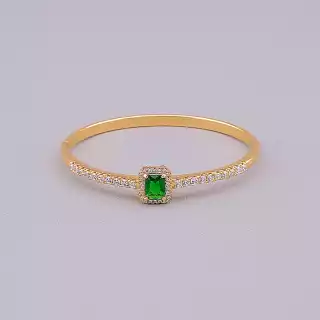 Браслет шарнірний Xuping Фіаніт 18 см (позолота 18к)