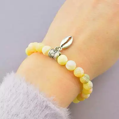 🏷️️ Браслет резинка Агат 18 см F-80863