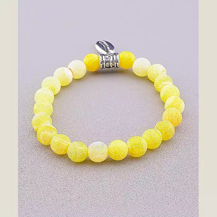 🏷️️ Браслет резинка Агат 18 см ss_80863