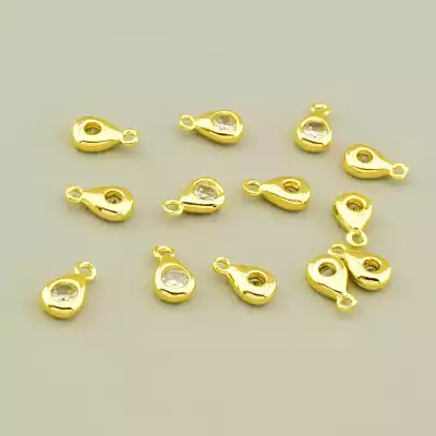 Кулон Фіаніт 7х4.5мм. (позолота 18к лимонна)