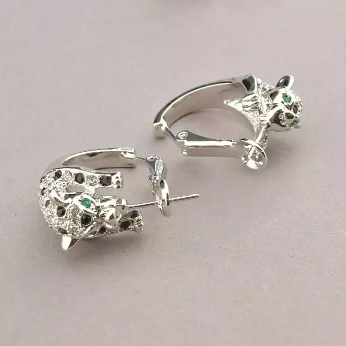 🏷️️ Набір Підвіска + Каблучка + Сережки Winniana Фіаніт 43 см. (родій) ss_91263