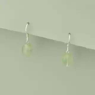 Сережки петля Флюорит (срібло 925 проба)