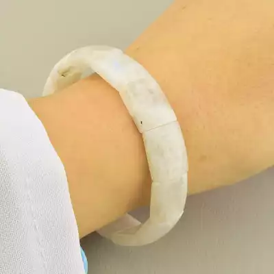 🏷️️ Браслет на резинці Місячний камінь 18 см F-106339