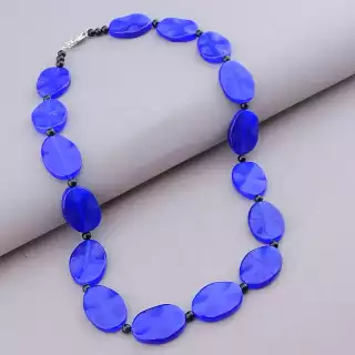 Намисто Котяче око, Агат 49 см.