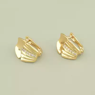 🏷️️ Сережки на англійській застібці Xuping Фіаніт (позолота 18к) F-99958