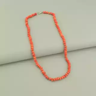 Намисто з коралів 47 см. (червоне)