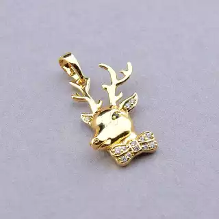 Кулон олень Xuping Фіаніт (позолота 18к)
