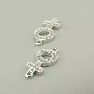 Конектор Фіаніт 15х7 (родій)