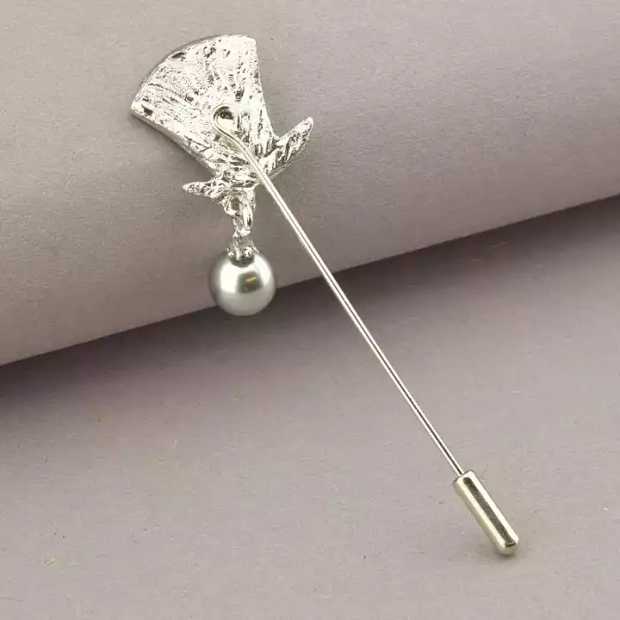 🏷️️ Брошка голка капелюх Майорка 65x15 мм ss_75189