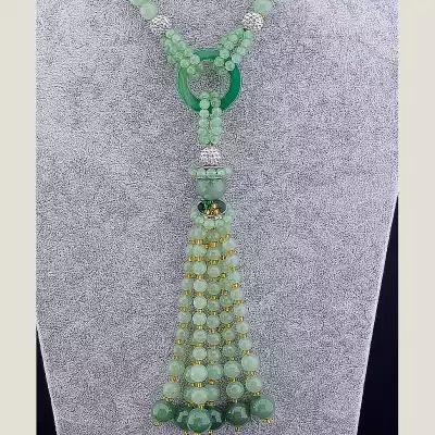 🏷️️ Намисто Нефрит 95 см F-15572