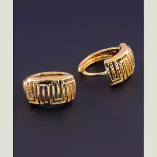 Сережки кільця Xuping (позолота 18к)