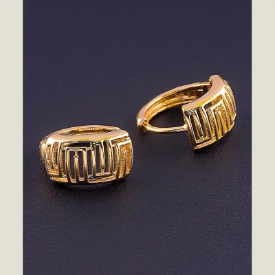 Сережки кільця Xuping (позолота 18к)