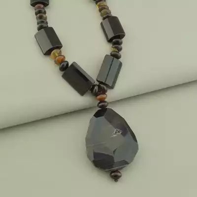 🏷️️ Намисто + Сережки Агат 73 см F-76651