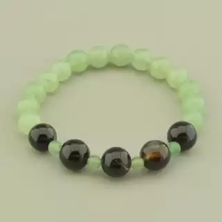 Браслет резинка Агат 17 см.