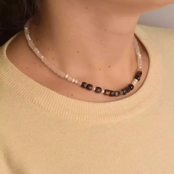 🏷️️ Підвіска Бичаче око срібло (925 проба) 37 см. ss_94824