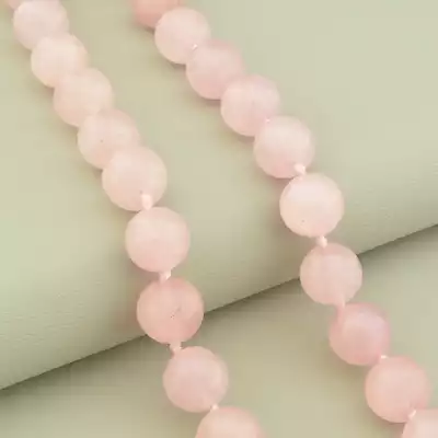 🏷️️ Намисто Рожевий кварц 45 см. F-102835