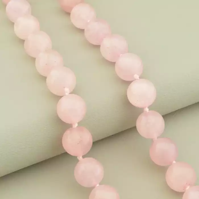 🏷️️ Намисто Рожевий кварц 45 см. ss_102835