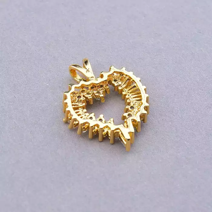 🏷️️ Кулон серце Xuping Фіаніт (позолота 18к) ss_67422