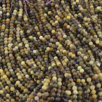 🏷️️ Намистини Самоцвіти 39 см. 4,5 мм. (натуральне каміння, без застібки) F-103769