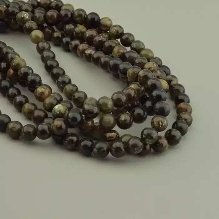 🏷️️ Нитка Біотит 40 см. 8 мм. (без замка) ss_96689