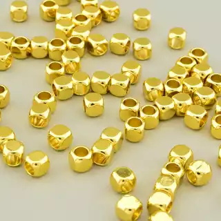 Вставка лимонна (позолота лимонна 18к, 4х4 мм)