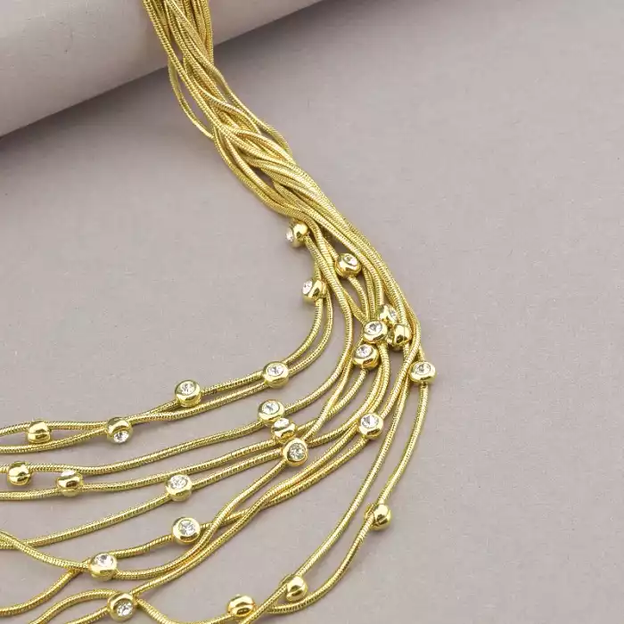 🏷️️ Підвіска Winniana Фіаніт 41 см (позолота 18к) ss_90719