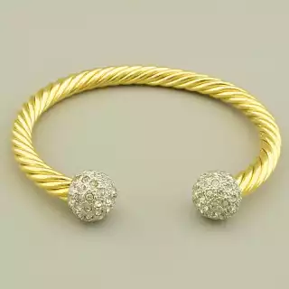 Браслет Фіаніт 18 см Fashion (позолота 18к)