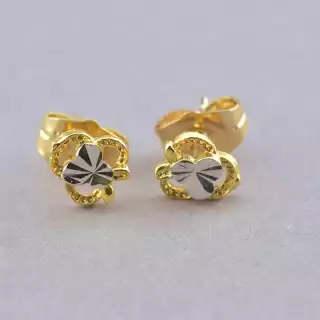 Сережки пусети Xuping (позолота-родій)