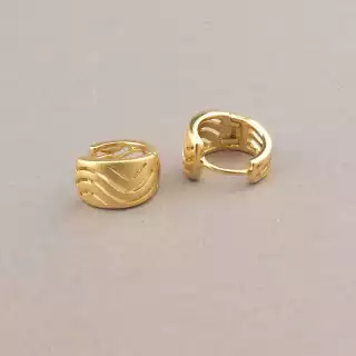 Сережки кільця Xuping (позолота 18к)