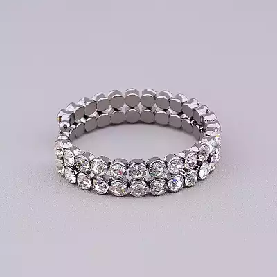 🏷️️ Браслет без застібки Сrystal 18 см F-82190