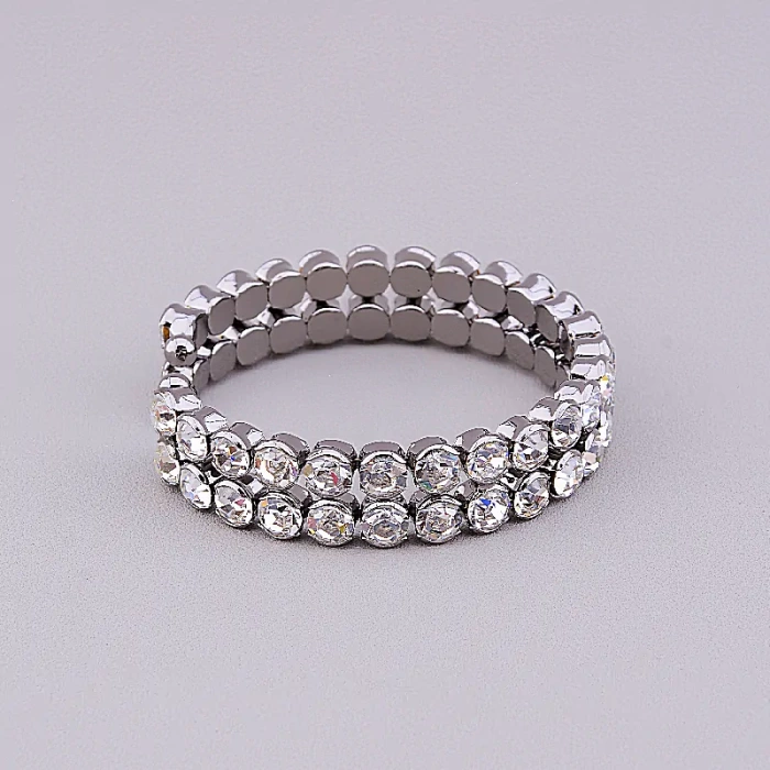 🏷️️ Браслет без застібки Сrystal 18 см ss_82190