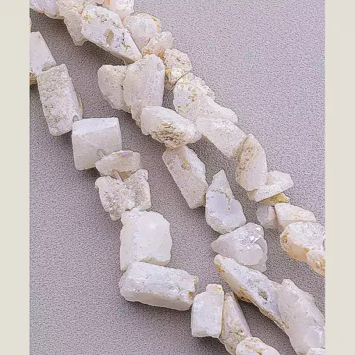 🏷️️ Намистини Кварц 35 см на нитці (натуральне каміння, без застібки) ss_82503