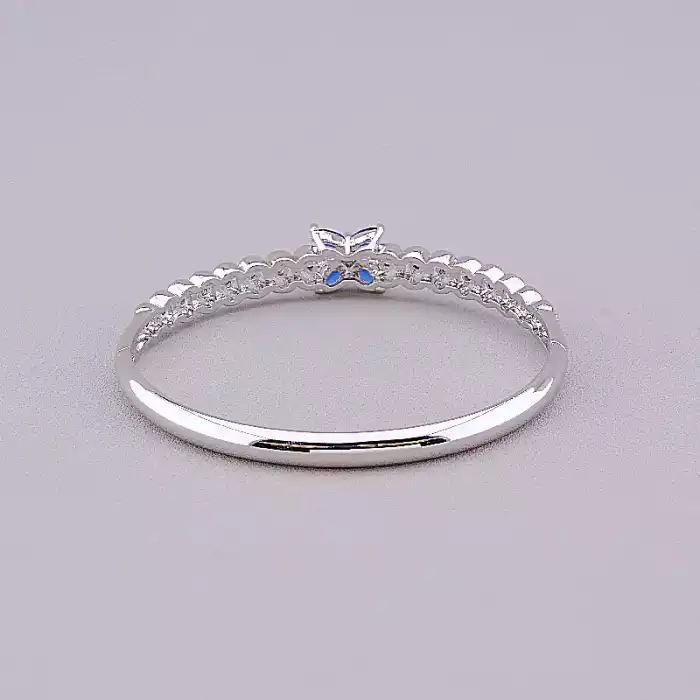 🏷️️ Браслет шарнірний Xuping Фіаніт 18 см (родій) ss_73290