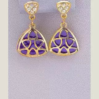 Сережки пусети Fashion емаль