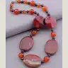 🏷️️ Намисто Яшма, Сердолік, Гранат 49 см F-51598