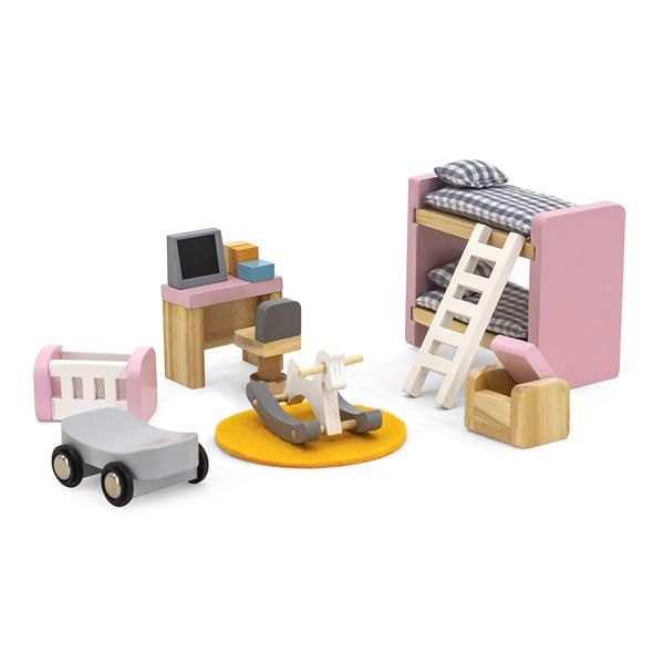 Дерев'яні меблі для ляльок Viga Toys PolarB Дитяча кімната (44036) 44036 44036
