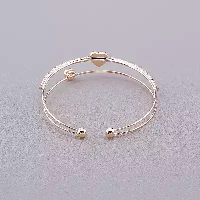 🏷️️ Браслет без застібки Saiya Фіаніт 17 см (позолота 18к) F-84310